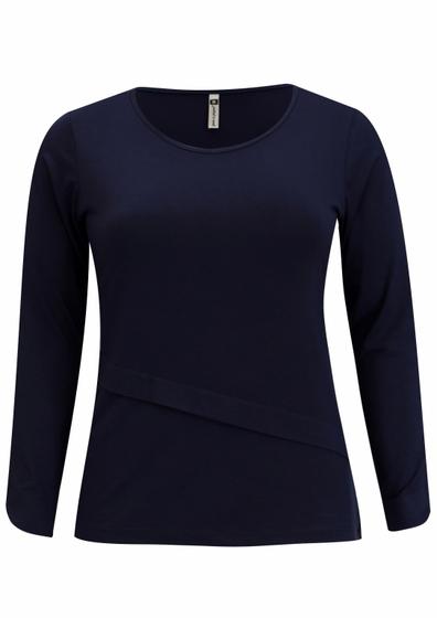 Imagem de Blusa m/l Pau a Pique Básica Azul Marinho