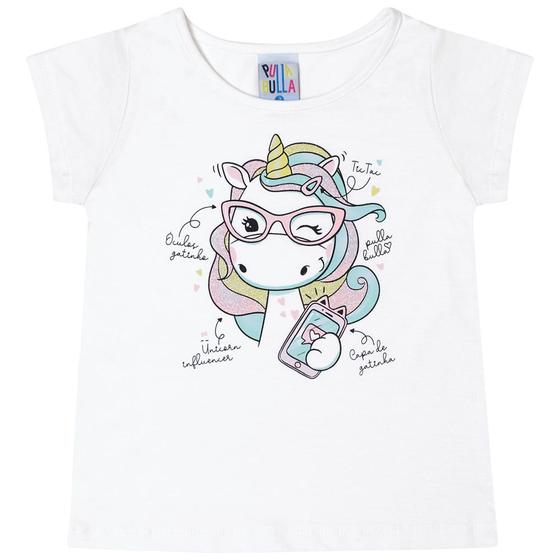 Imagem de Blusa Manga Curta BRANCO - PRIMEIROS PASSOS - MENINA - Meia malha 46200-3