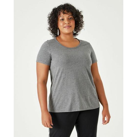 Blusa Manga Curta Feminina Plus Size Malwee Ref. 87841 Imagem de Blusa Manga Curta Feminina Plus Size Malwee Ref. 87841
