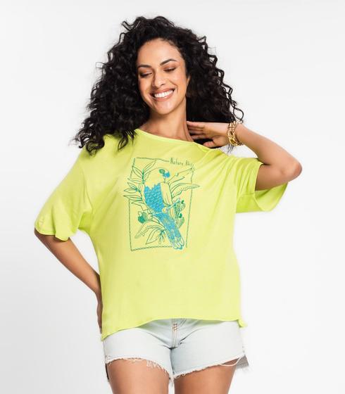 Imagem de Blusa Manga Curta Feminina Rovitex Verde