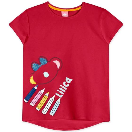 Imagem de Blusa Manga Curta Infantil Feminina Lilica Ripilica