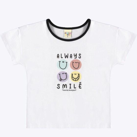 Imagem de Blusa Manga Curta Smile Infantil Menina Have Fun 28918