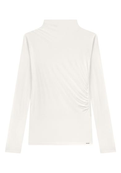 Imagem de Blusa manga longa gola alta com franzido lunender 65214
