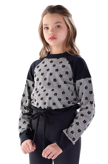 Imagem de Blusa Manga Longa Infantil Feminino Inverno Blusão Frio Menina Anjo 2024 Vestido Kiki Xodó Luxo K119