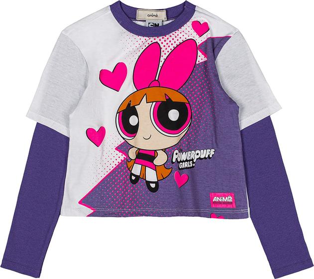 Imagem de Blusa manga longa power puff meninas super poderosas