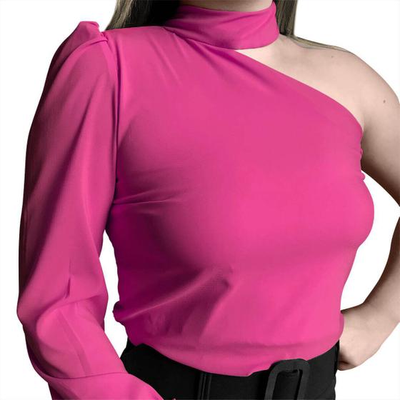 Lightning Humanistic Bore Blusa manga longa tecido fino rosa linda de um ombro só 2020 - Garimpo Pessoal - Blusas Femininas - Magazine Luiza Lightning Humanistic Bore Blusa manga longa tecido fino rosa linda de um ombro só 2020 - Garimpo Pessoal - Blusas Femininas - Magazine Luiza