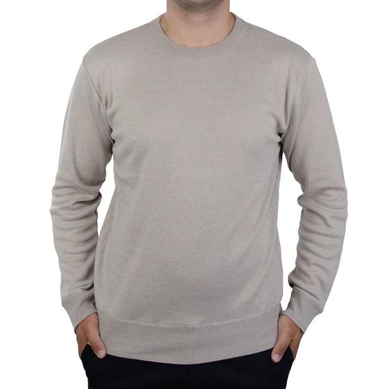 Imagem de Blusa Masculina Broken Rules Sueter Tricot Bege - 590160