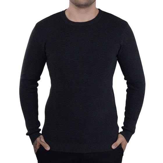 Imagem de Blusa Masculina Broken Rules Tricot Cinza Escuro - 590190