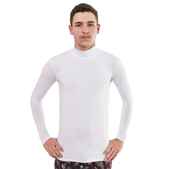 Imagem de Blusa Masculina Cacharrel Gola Alta Manga Longa Segunda Pele/ Ciclismo/Caminhada/Proteção UV