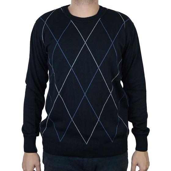 Imagem de Blusa Masculina Darluam Tricot Preta - 4023