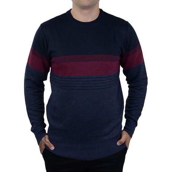 Imagem de Blusa Masculina Local Division Sueter Tricot Marinho - 76584