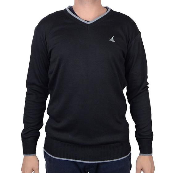 Imagem de Blusa Masculina Lucky Sailing Suéter Preta - 95004