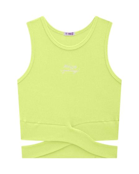 Imagem de Blusa menina cropped nina go verao verde neon 43031