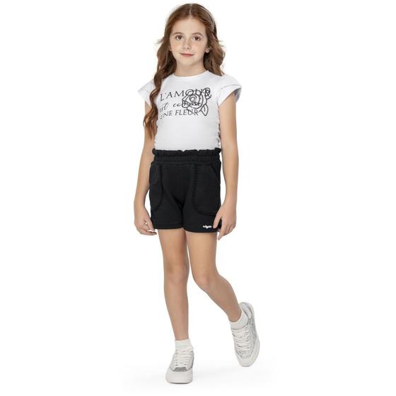 Imagem de Blusa Menina em Cotton na cor Branca - Angerô