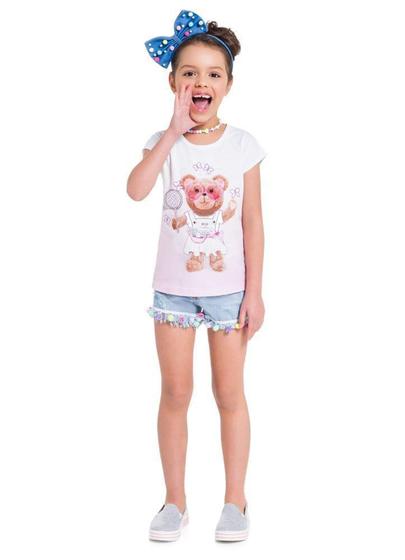 Imagem de Blusa Menina em Malha Com Estampa que Muda de Cor Brandili