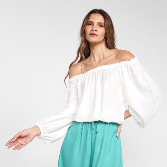 Imagem de Blusa Mercatto Ciganinha Babados Feminina