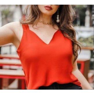 Imagem de Blusa moda alça grossa básica feminina