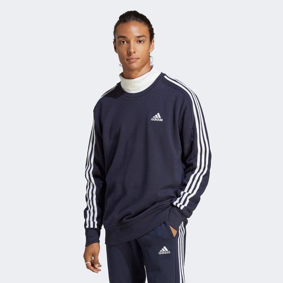 Imagem de Blusa Moletom Adidas Essential 3 Stripes Masculina