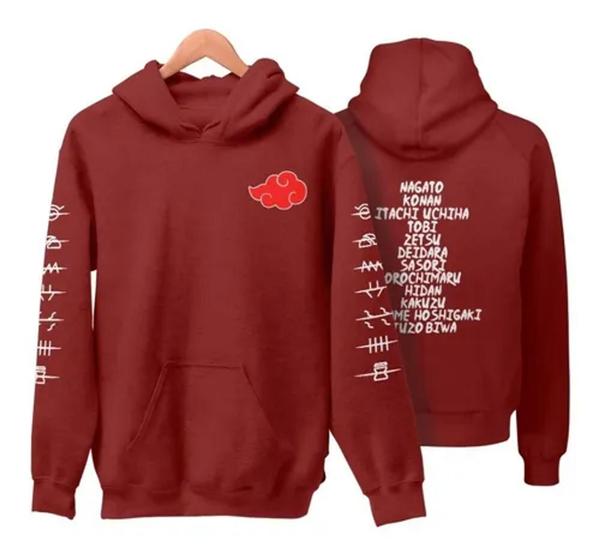 Imagem de Blusa Moletom Akatsuki Ninjas Renegados Moletom De Frio