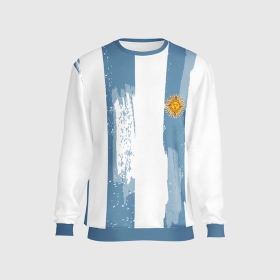 Imagem de Blusa Moletom Argentina Copa Sem Capuz Esporte Futebol Time