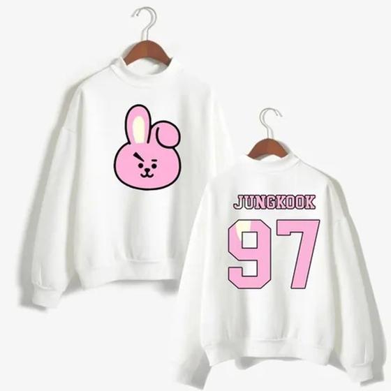 Imagem de Blusa Moletom Bts Bt21 Cooky Jungkook 97 Kpop Gola Redonda