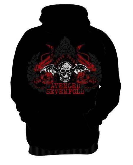 Imagem de Blusa Moletom Canguru Banda Rock Avenged Sevenfold 6_x000D_