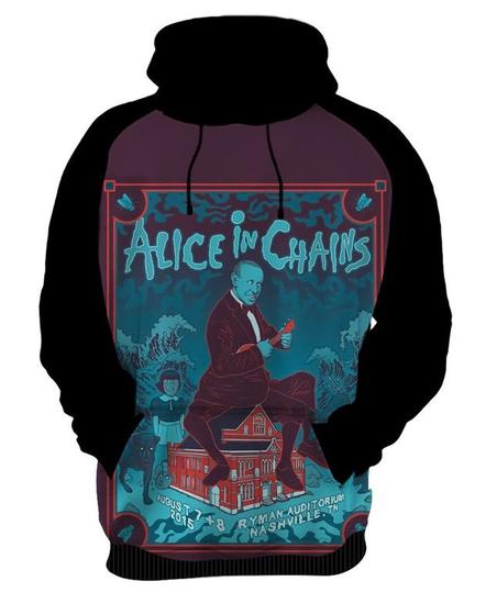 Imagem de Blusa Moletom Canguru Capuz Alice In Chains 5_x000D_