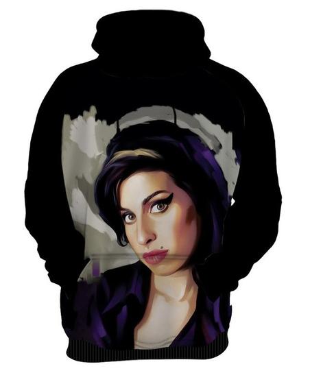 Imagem de Blusa Moletom Canguru Capuz Amy Winehouse 2_x000D_