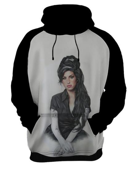 Imagem de Blusa Moletom Canguru Capuz Amy Winehouse 6_x000D_