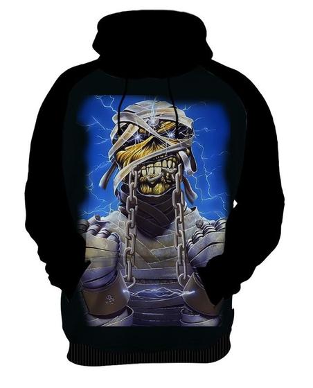 Imagem de Blusa Moletom Canguru Capuz Iron Maiden 6_x000D_