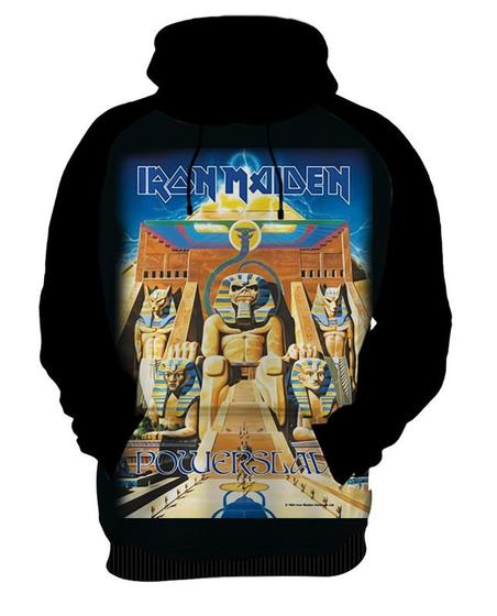 Imagem de Blusa Moletom Canguru Capuz Iron Maiden 7_x000D_