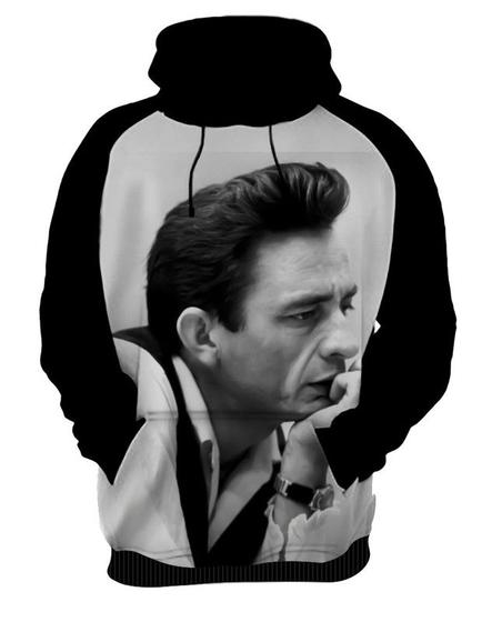 Imagem de Blusa Moletom Canguru Capuz Johnny Cash 9_x000D_