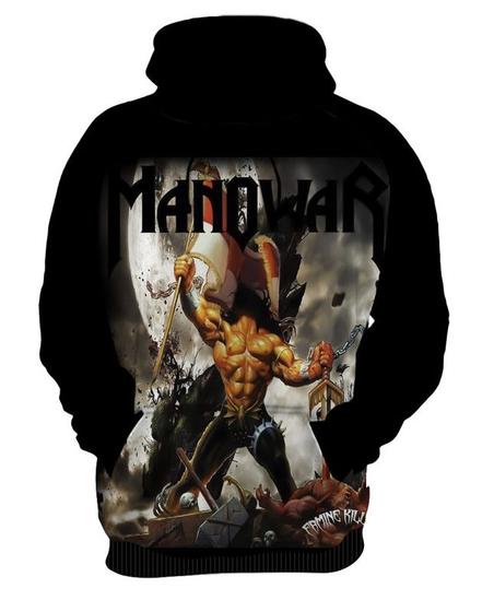 Imagem de Blusa Moletom Canguru Capuz Manowar 3_x000D_