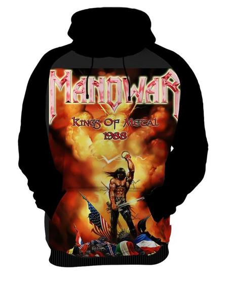 Imagem de Blusa Moletom Canguru Capuz Manowar 7_x000D_