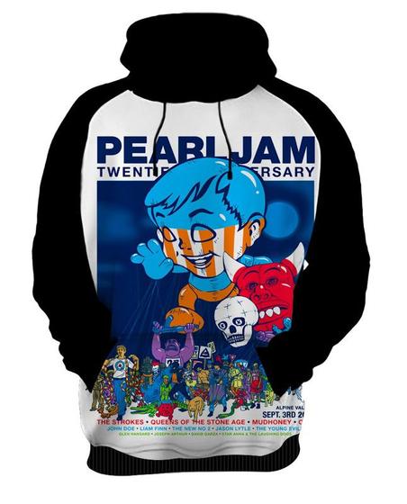 Imagem de Blusa Moletom Canguru Capuz Pearl Jam 63_x000D_