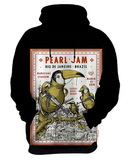 Imagem de Blusa Moletom Canguru Capuz Pearl Jam 68_x000D_