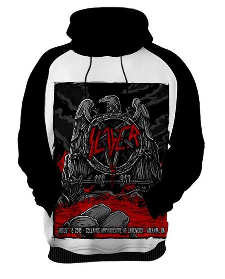 Imagem de Blusa Moletom Canguru Capuz Slayer 15_x000D_