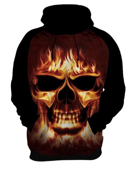 Imagem de Blusa Moletom Canguru Caveira Terror 98_x000D_