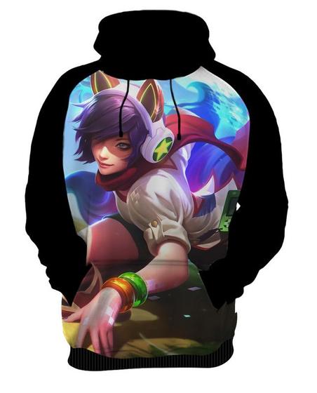 Imagem de Blusa Moletom Canguru Jogo Lol Ahri 1_x000D_