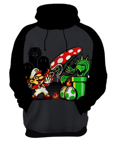 Imagem de Blusa Moletom Canguru Jogo Mario 2_x000D_