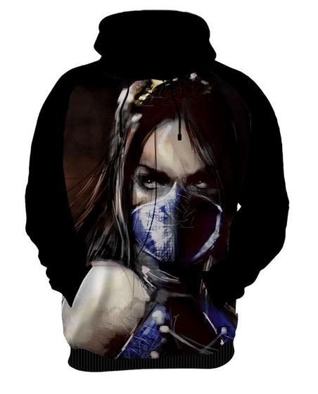 Imagem de Blusa Moletom Canguru Jogo Mortal Kombat Kitana 5_x000D_