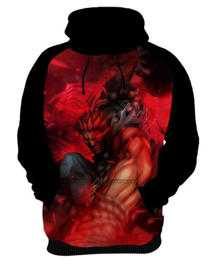 Imagem de Blusa Moletom Canguru Jogo Street Fighter Akuma 3_x000D_