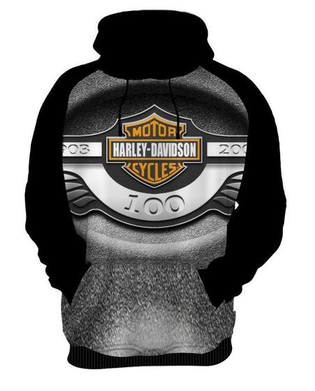 Imagem de Blusa Moletom Canguru Moto Harley Davidson 13_x000D_