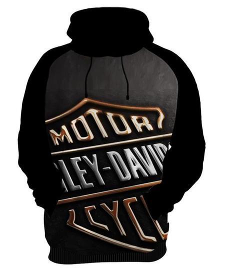 Imagem de Blusa Moletom Canguru Moto Harley Davidson 6_x000D_