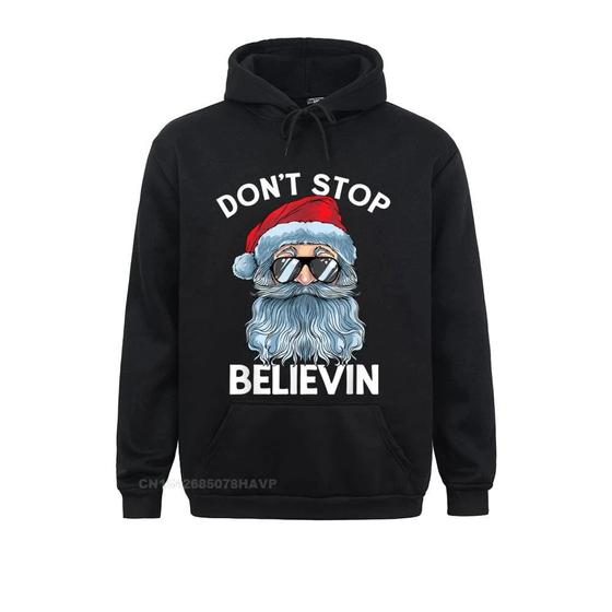 Imagem de Blusa Moletom Canguru Papai Noel Don't Stop Believin 