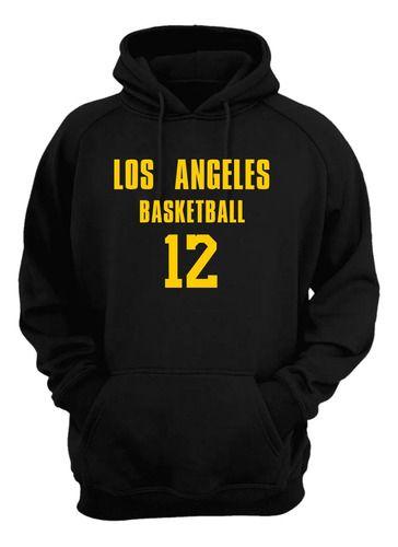 Imagem de Blusa Moletom Capuz Basquete Los Angeles Basketball Núm 12