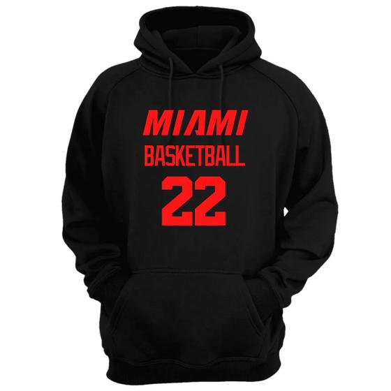 Imagem de Blusa Moletom Capuz Basquete Miami Basketball número 22