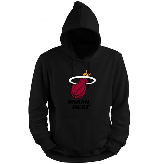 Imagem de Blusa Moletom Capuz Basquete Miami Heatt Wade Basketball