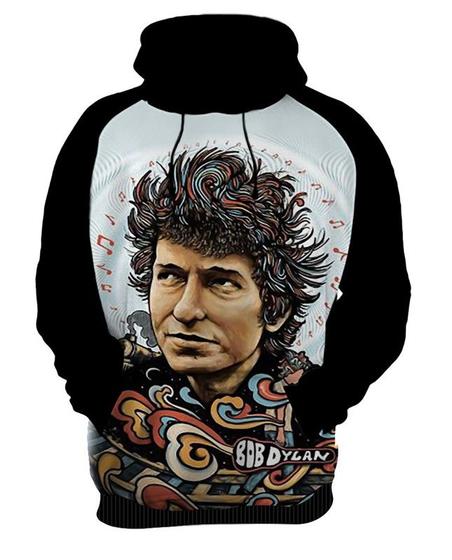 Imagem de Blusa Moletom Capuz Canguru Rock Banda Clássico Bob Dylan 9_x000D_