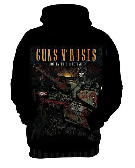 Imagem de Blusa Moletom Capuz Canguru Rock Banda Hard Guns N Roses 1_x000D_